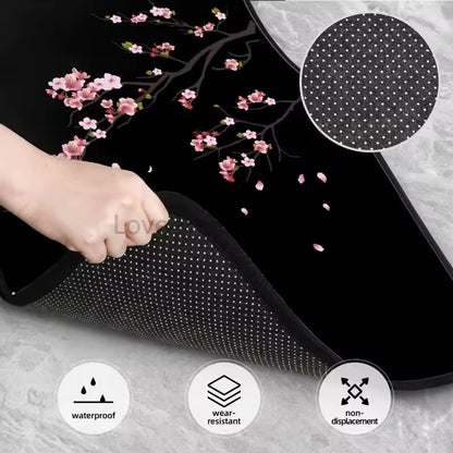 Japanese Sakura Floor Mats 4 Pieces