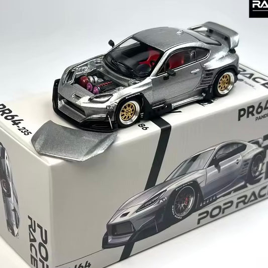 GR86 Silver Car Model 1:64