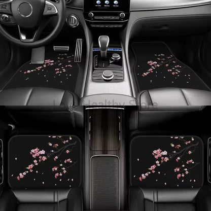 Japanese Sakura Floor Mats 4 Pieces