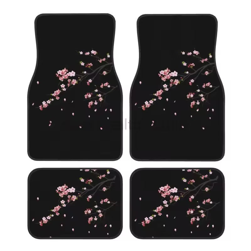 Japanese Sakura Floor Mats 4 Pieces